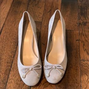 Tory Burch suede ballet pump
